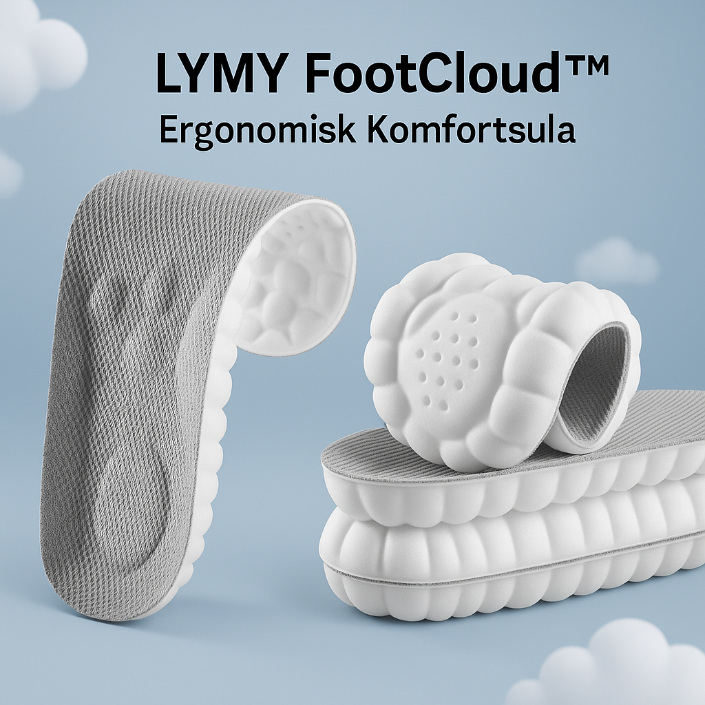 LYMY FootCloud – Ergonomiska komfortsulor för långa dagar
