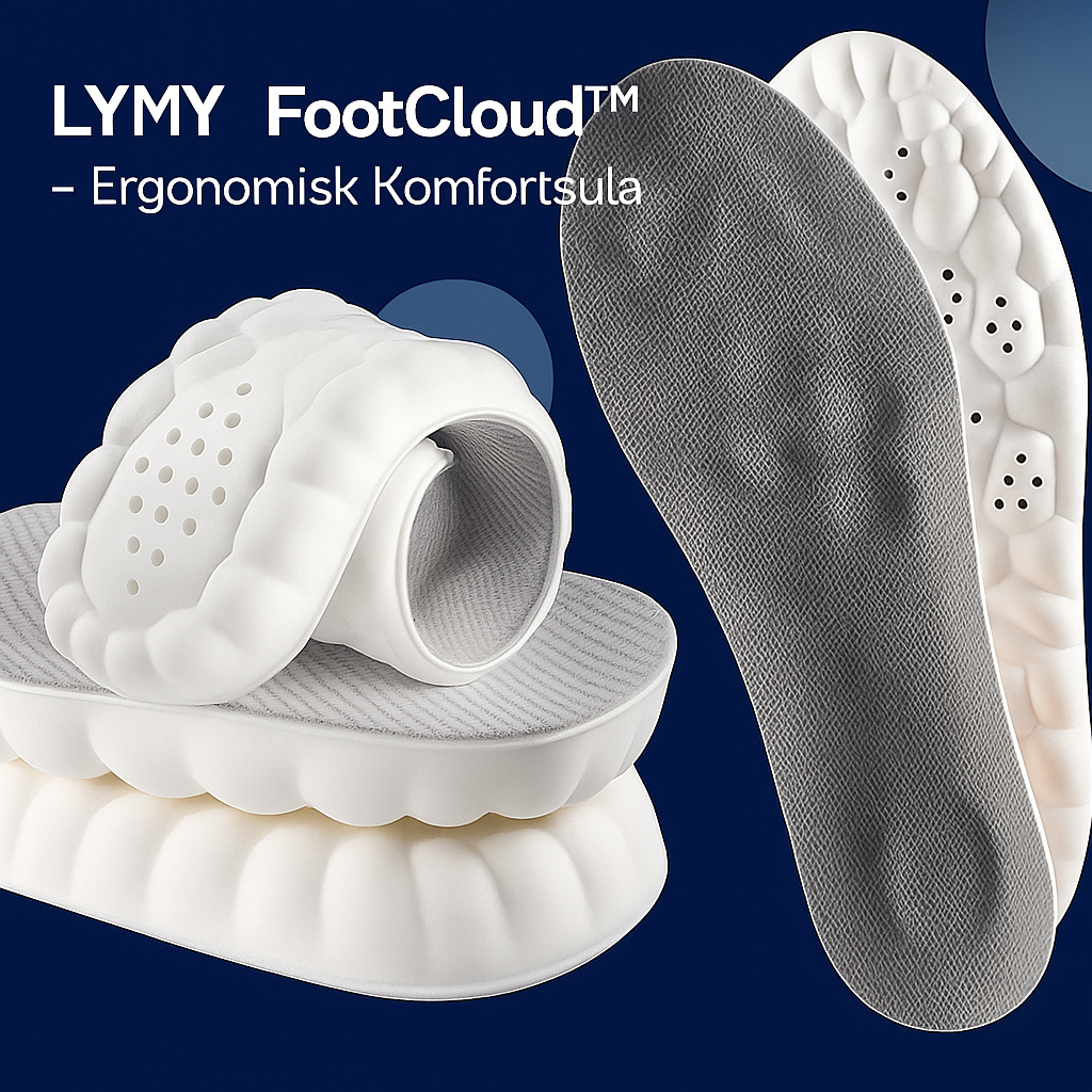 LYMY FootCloud – Ergonomiska komfortsulor för långa dagar
